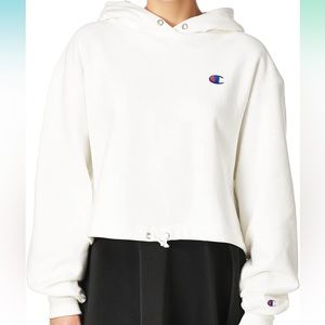 Champion Drawstring Cropped Hoodie